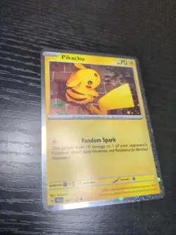 Pokemon TCG Temporal Forces Pikachu Cosmos Holo 051/162 - Image 3