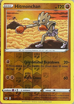 Hitmonchan Reverse Holo - 095/202 - Sword & Shield Base Pokemon 2020 - Image 1