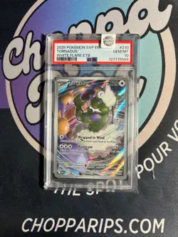 Pokemon White Flare Tornadus Full Art Black Star Promo Holo #210 PSA 10 - Image 1