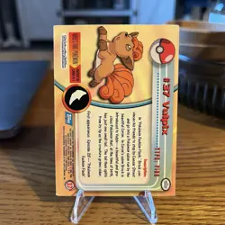 1999 Vulpix #37 Topps Pokemon TV Animation Edition Blue Label - Image 2