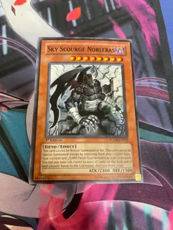 YUGIOH - SKY SCOURGE NORLERAS - SUPER RARE - 1ST ED - FOTB - LP - Image 1