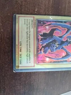 Yu-Gi-Oh! Luster Dragon SD1-EN003 Common 1st Edition Fake!!!! Damaged - Image 2