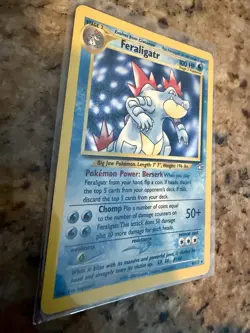 Feraligatr - 4/111 - Pokemon Neo Genesis Unlimited Holo Rare Card WOTC LP - Image 2