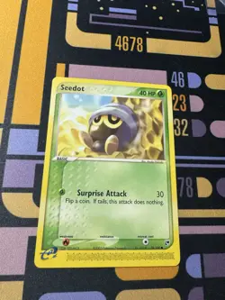 2003 POKEMON EX SANDSTORM SEEDOT 76/100 COMMON - Image 1