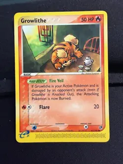 Pokemon Ex Sandstorm Growlithe Common (65/100) NM - Image 1