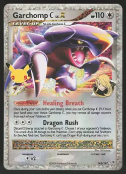 Garchomp C LV.X 145/147 Pokemon TCG Celebrations Classic NM - Image 1