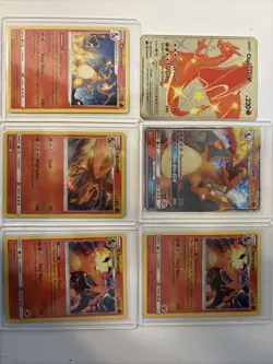 Pokemon Charizard Card Lot 6 Cards Of Charizard Gx’s And Holo Rates - Image 1