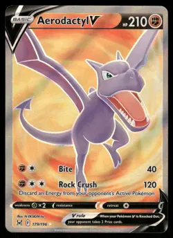 Pokemon Cards Aerodactyl V 179/196 Lost Origin Rare Ultra NM - Image 1