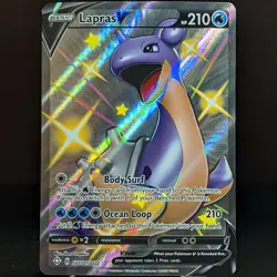 Lapras V SV110/SV122 NM Full Art Shining Fates Shiny Vault Holo Pokemon Card 110 - Image 1