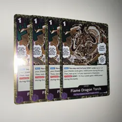 One Piece TCG EB04-040 Flame Dragon Torch X4 Playset Card Game CCG English - Image 2