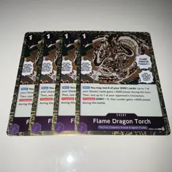 One Piece TCG EB04-040 Flame Dragon Torch X4 Playset Card Game CCG English - Image 4