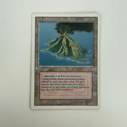 MTG Volcanic Island- Revised Edition- Magic The Gathering MP - Image 1
