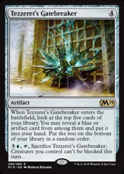 Tezzeret's Gatebreaker - Planeswalker Deck Exclusive X4 (Core Set 2019 (2018)) M - Image 1