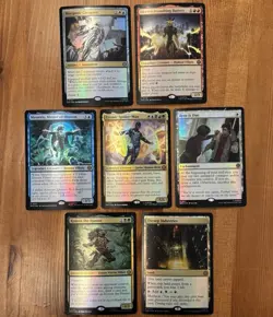 MTG Marvel’s Spider-Man NM Foil Rare/Mythic Lot, Cosmic Spider-Man, Electro, SPM - Image 1