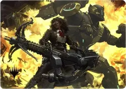 Art Series Machinist's Arsenal (GOLD STAMPED) Final Fantasy MTG (NM) - Image 1