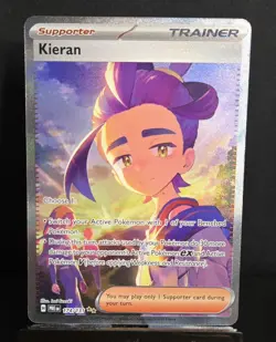 Pokemon Kieran 174/131 TCG SV: Prismatic Evolutions Special Illustration Rare NM - Image 1