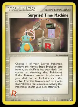 Surprise! Time Machine 91/109 Uncommon Team Rocket Returns Pokemon Card - Image 1