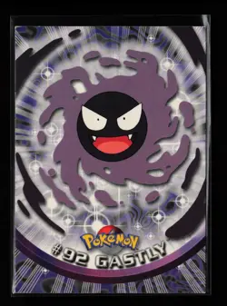Gastly #92 Topps TV Animation Blue Logo Pokemon Card - Image 1