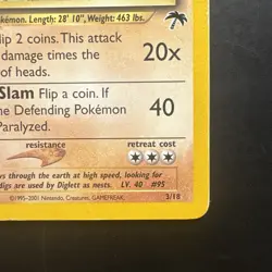 Pokemon Vintage Southern Islands Onix 3/18 Rare WotC Promo English - Image 5