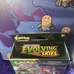 Sealed 3 Pack Evolving Skies Hanger Box Pokemon TCG Sword & Shield booster 820650851551 - Image 2