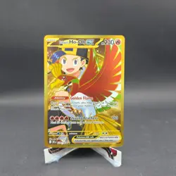 Pokemon TCG Ethans Ho-Oh Ex 239/182 Full Art Gold Hyper Rare Destined Rivals NM - Image 1