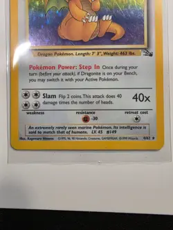 Pokemon TCG Dragonite Fossil 4/62 Holo 1999-2000 Wizards Base Set - Image 2