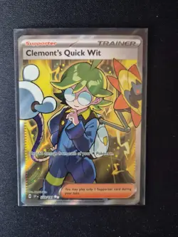 Pokemon Clemont's Quick Wit 229/191 - Ultra Rare - Surging Sparks - NM-M - Image 1