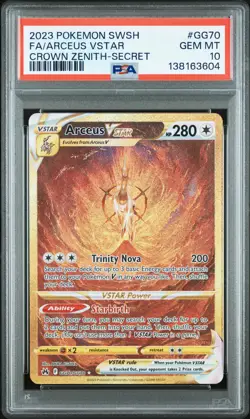 2023 POKEMON SWORD & SHIELD CROWN ZENITH SECRET FULL ART/ARCEUS VSTAR PSA 10 - Image 1