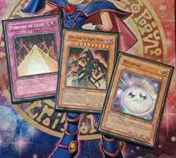 Yugioh Promo Set Of 3 : Sorcerer Of Dark Magic + Pyramid Of Light + Watapon MOV- - Image 1