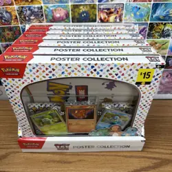 Pokemon TCG Scarlet & Violet - 151 Poster Collection Box LOT of 6 (3 Packs each) - Image 1