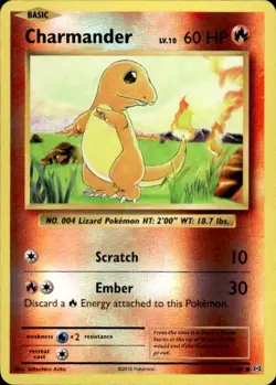 Pokemon Reverse Holo Charmander XY - Evolutions 9/108 LP - Image 1
