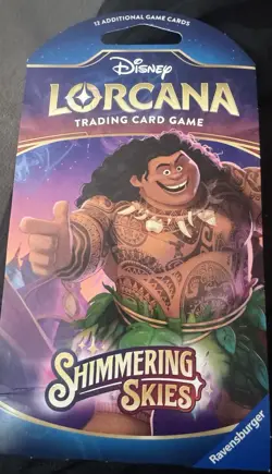 Disney Lorcana TCG Shimmering Skies Sleeved Booster Pack NEW - Image 1