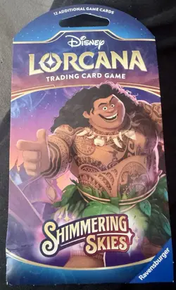Disney Lorcana TCG Shimmering Skies Sleeved Booster Pack NEW - Image 3