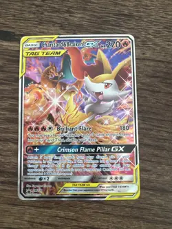 Pokemon TCG Charizard & Braixen GX SM230 Holo Black Star Promo Card - Image 1