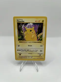 Pokemon TCG Pikachu Red Cheeks Base Set Shadowless 58/102 - LP - Image 1