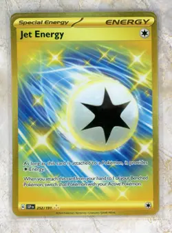 2024 Pokemon Scarlet & Violet SSP EN-Surging Sparks #252 Jet Energy HR - Image 1