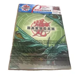 Bakugan Battle Brawlers Binder Bakubinder Green Ventus 3 Exclusive Cards Rare - Image 1