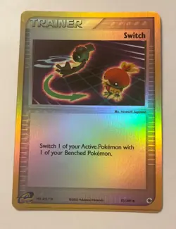 Switch Pokemon EX Ruby and Sapphire Reverse Holo TCG Card 92/109 - Image 1