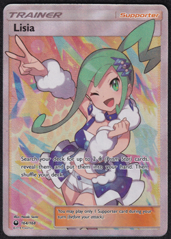 Lisia Full Art 164/168 Celestial Storm Holo Pokemon Trainer Card - Image 1