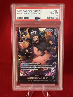 OP09-081 Marshall.D.Teach : Leader English One Piece TCG Card : ST27 - Image 3