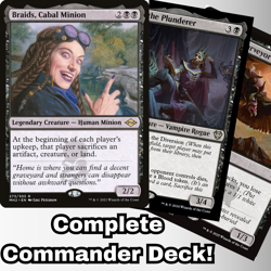 Braids, Cabal Minion Commander Deck EDH 100 Magic Cards Custom Deck MTG Black - Image 1