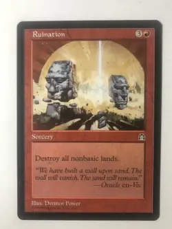 Ruination Stronghold LP-Excellent Condition Magic Card, COMBINED SHIPPING - Image 1