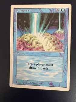 MTG Braingeyser Revised LP Light Play - very nice looking vintage cards - Image 1