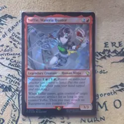 MTG Yuffie, Materia Hunter (Surge Foil) Commander: Final Fantasy 65 FFVII FF7 NM - Image 1