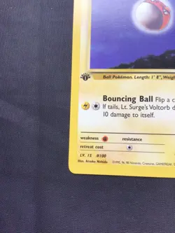Pokemon Cards: Gym Challenge 1st Edition Common: Lt. Surge's Voltorb 86/132 - Image 5