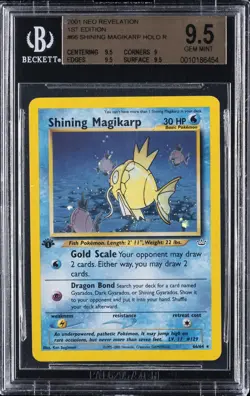 POKEMON NEO REVELATION 1ST EDITION HOLO #66 SHINING MAGIKARP BGS 9.5 - Image 1
