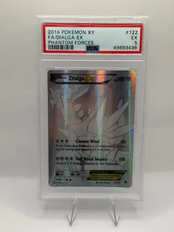 POKEMON DIALGA EX PHANTOM FORCES 122 SECRET RARE PSA 5 INVEST REGRADE - Image 1