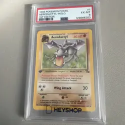Aerodactyl 1/62 - Holo - PSA 7 NM - 1999 Pokemon Fossil - Image 2
