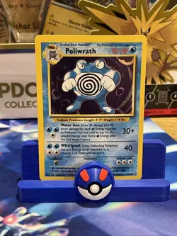Poliwrath 13/102 Base Set Holo Rare Pokemon Card LP - Image 1