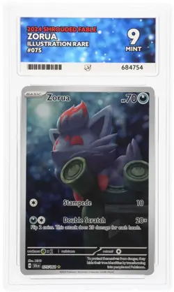 Zorua 075/064 Shrouded Fable Illustration Rare Pokemon TCG Card ACE 9 - Image 1